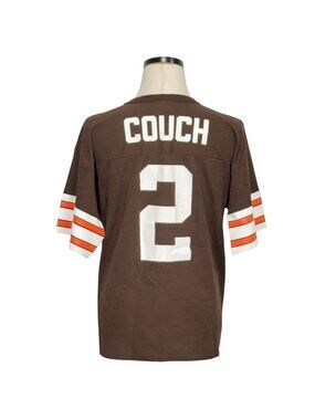 Vintage 90s Brown Logo Athletic Tim Couch #2 Jersey Large V-Neck Short Sleeve
